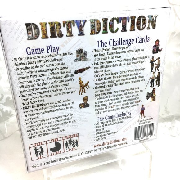 Dirty Diction A Game of Phrases, Idioms & Slang NWT - Picture 6 of 10